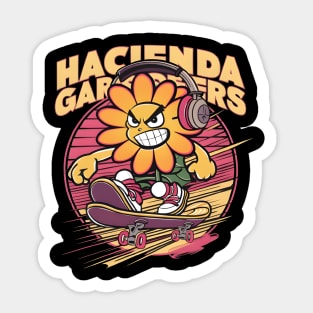 Aggro Flower Skater Sticker